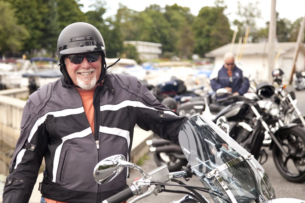 Smiling Biker