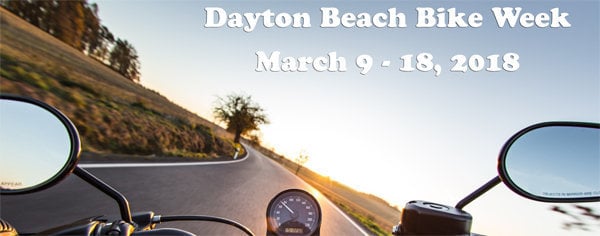 Riding a motorcycle to Daytona