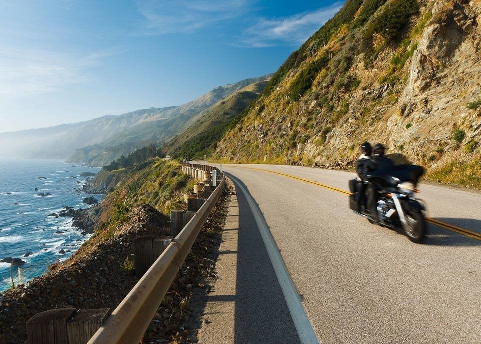Motorcycle Pacific Coast Highway California