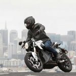 Man Riding Zero Electric Motorcycle