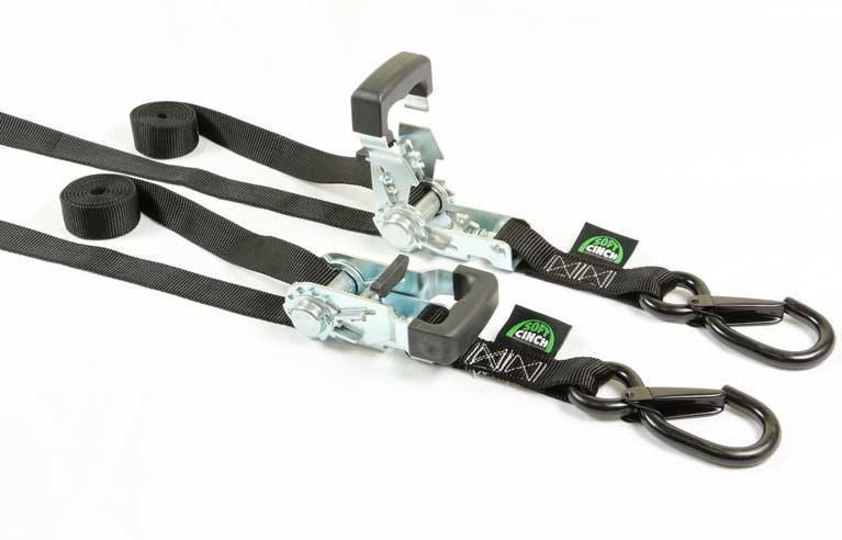 2 Soft Cinch Motorcycle Tie Downs
