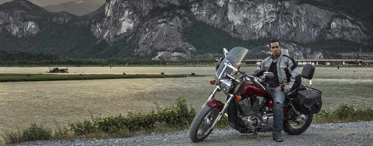 British Columbia motorcycle rider