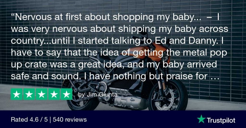 Customer Review of Motorcycle Shippers