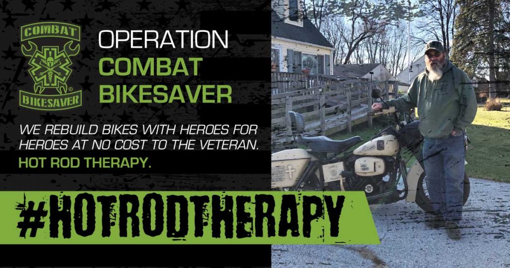 combat bike saver veteran motorcycle charity