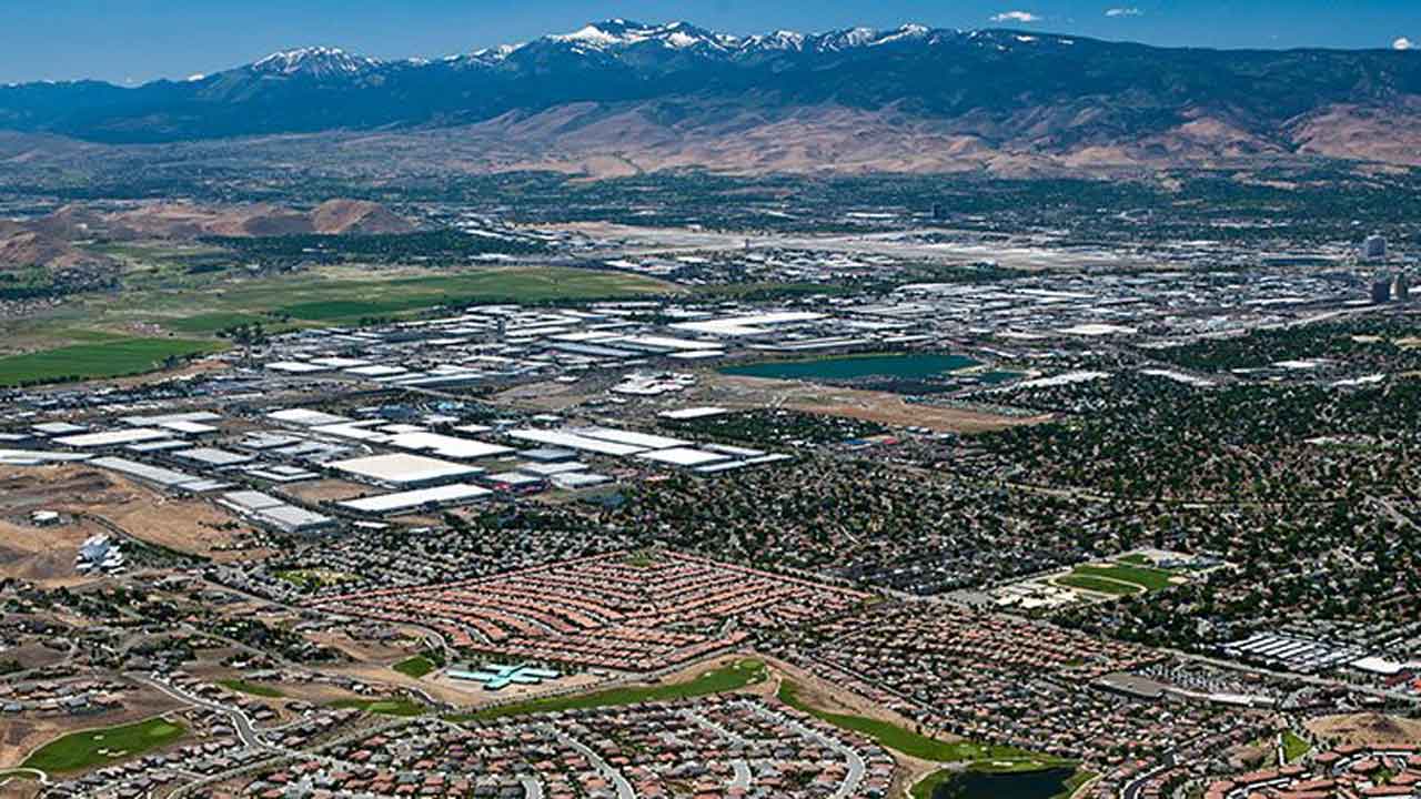 Aerial View of Sparks Nevada