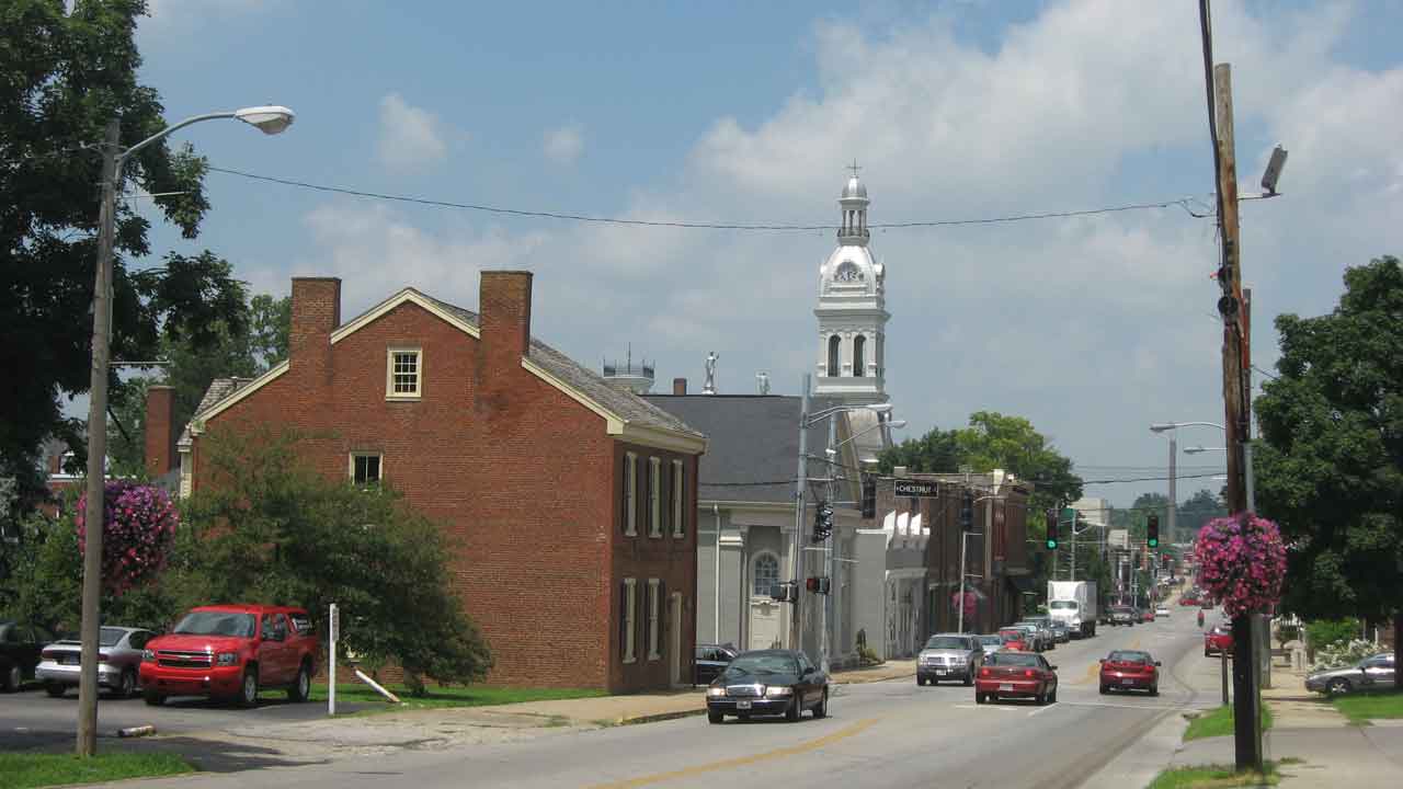 Main Street in Nicholasville Kentucky