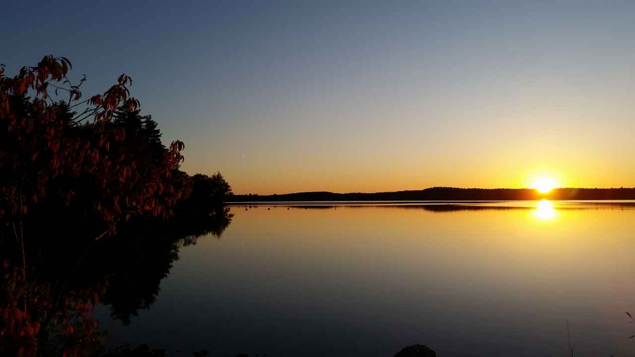 Auburn Lake in Auburn Maine