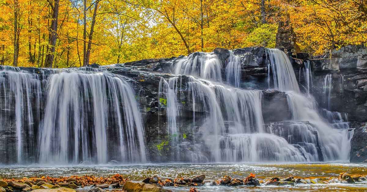 Waterfall near Princeton West Virginia