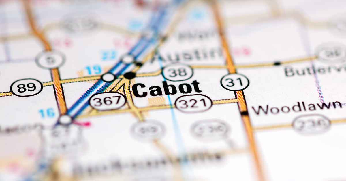 Map View of Cabot, AR
