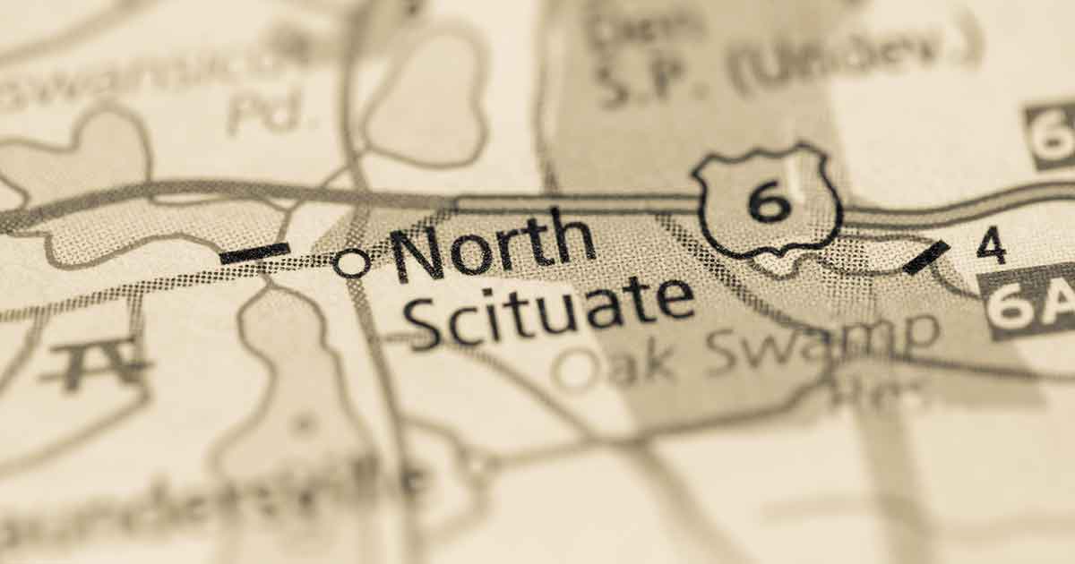 Map View of Scituate Rhode Island