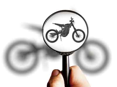Electric Motorcycle Under a Magnifying Glass