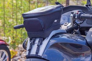 Large Capacity Bag Attached at Motorcycle Tank Top Travel Storage