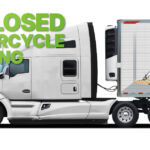 image of a white truck with a motorcycle loaded in the trailer