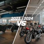 Motorcycle Dealership inventory in 2023 vs 2024.