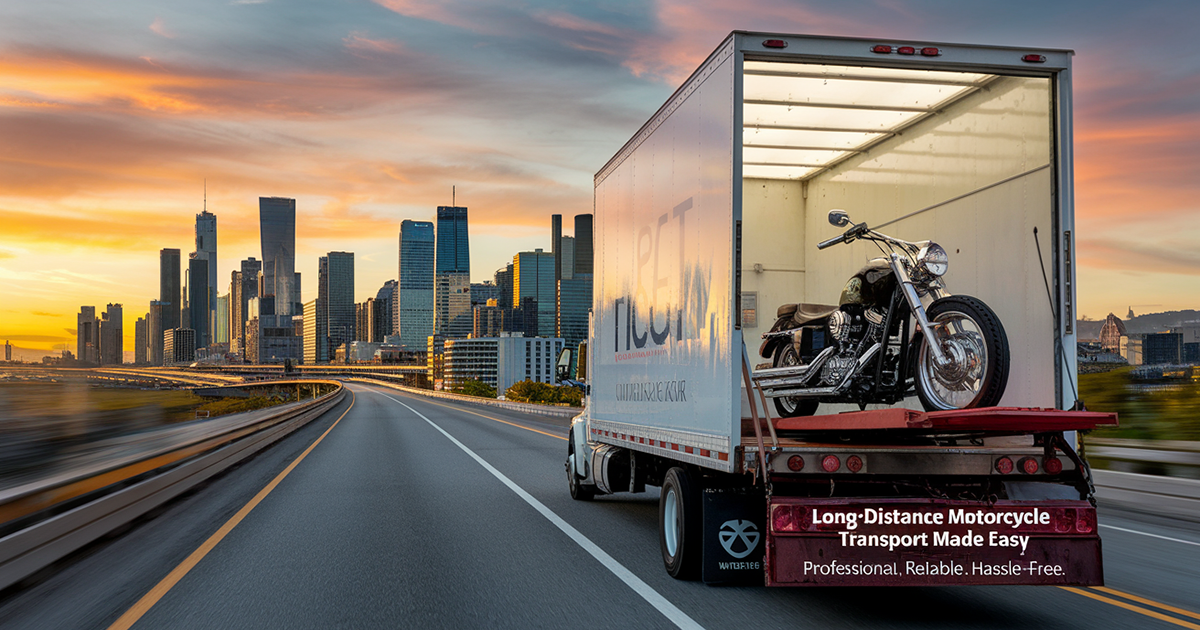 Long distance motorcycle transport made easy.